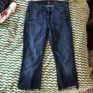 7 for all mankind cropped kick flare